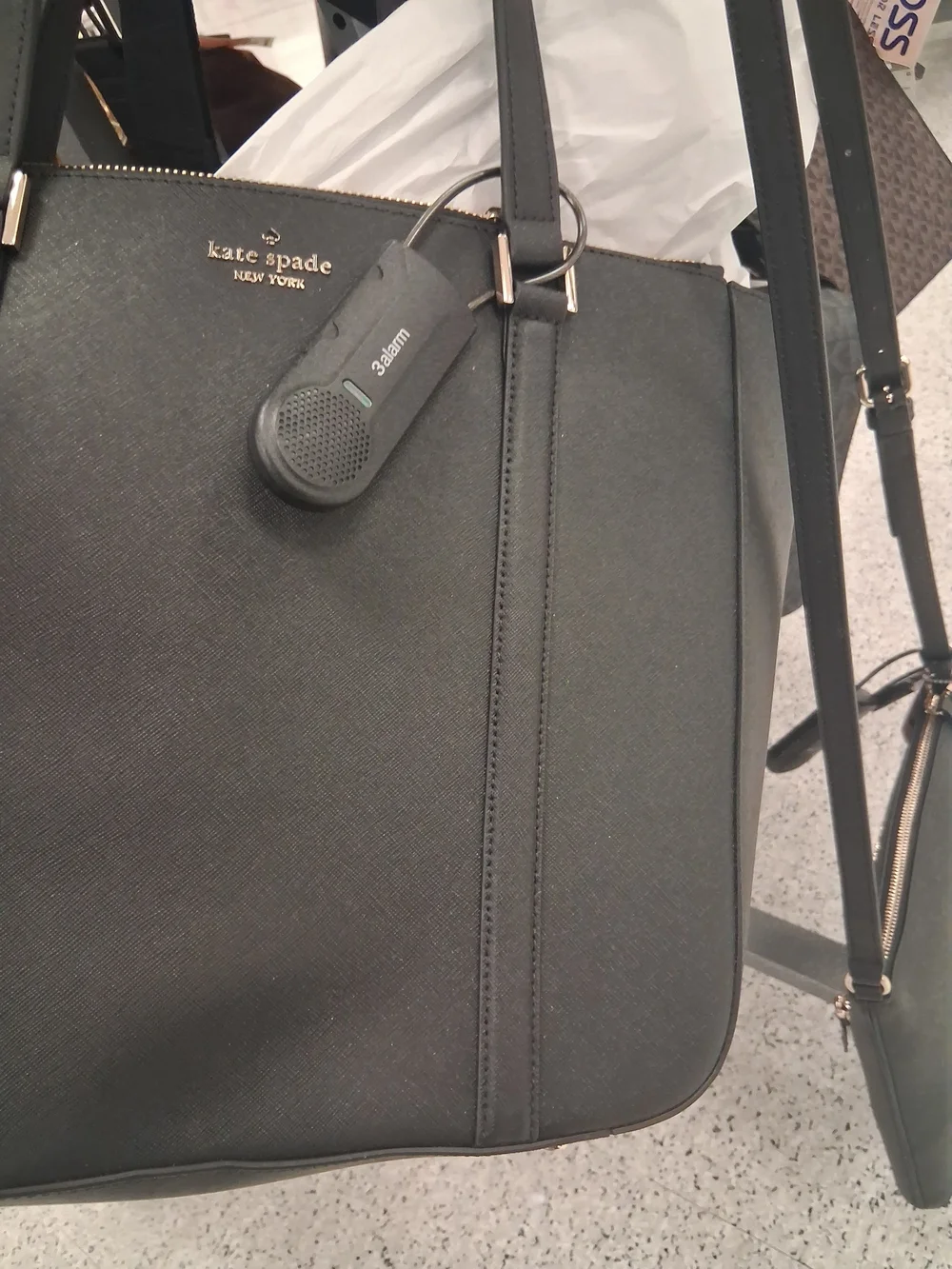 kate spade Black Saffiano Leather Laptop Tote